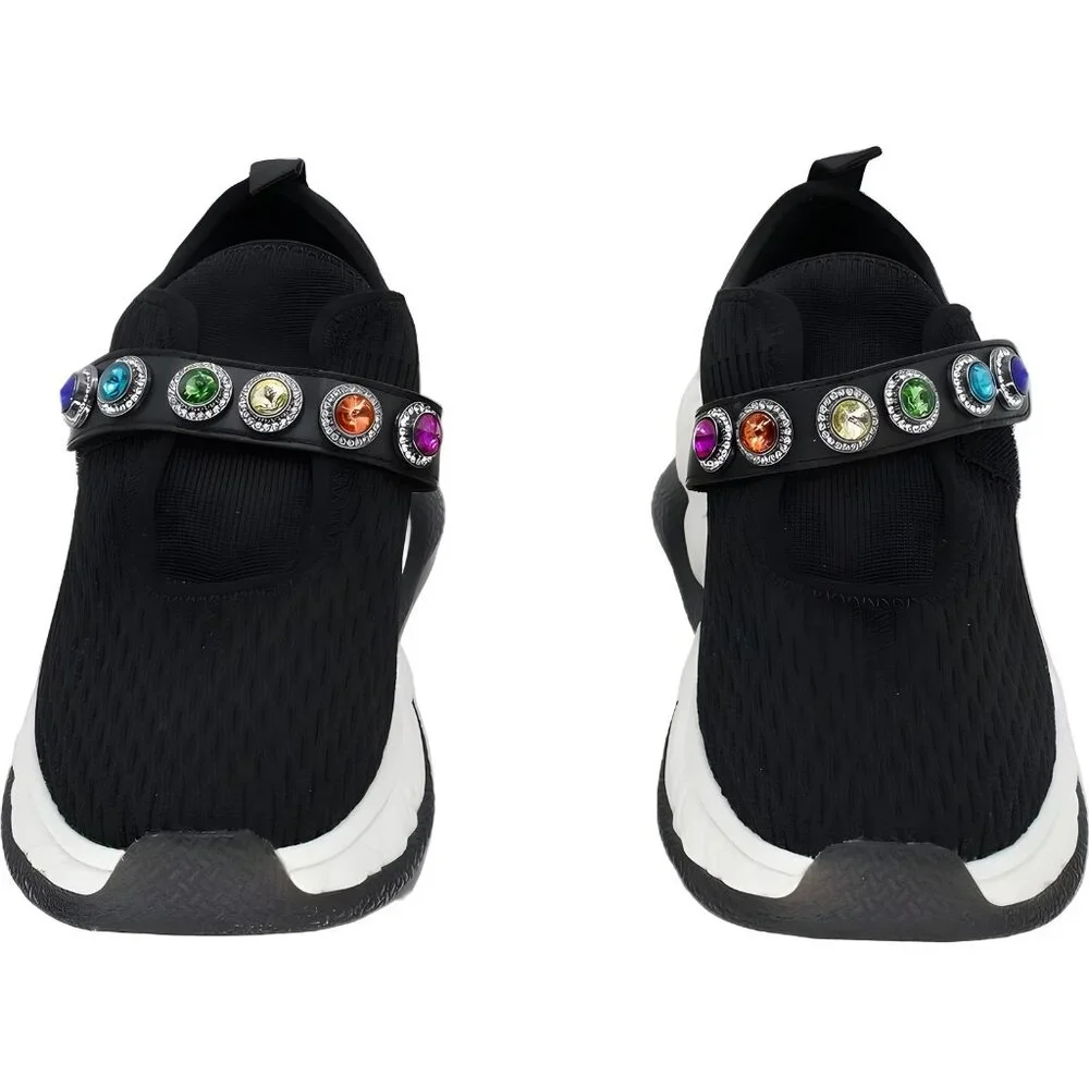 Kurt Geiger London Knit Jewel Slip-On Sneakers Black Women's EU 39 - Picture 5 of 6